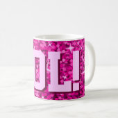 Glitz Roze print mok "LOL!" (Voorkant rechts)