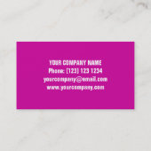 Glitz Roze sjabloon voor visitekaartjes (Achterkant)