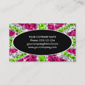 Glitz UK Lime noir ovale modèle de carte de visite (Dos)