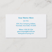 Glitz UK Pink modèle de carte de visite blanc (Dos)