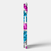 Glitz UK Roze geprinte iPhone case (Achterkant / Rechts)