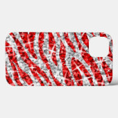 Glitz Zebra coque iphone rouge (Verso (horizontal))