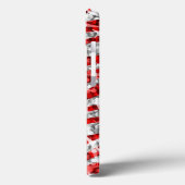 Glitz Zebra coque iphone rouge (Verso / Gauche)