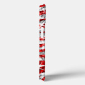 Glitz Zebra coque iphone rouge (Verso / Droite)