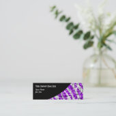 Glitz Zebra Paars Black Curve skinny Mini Visitekaartje (Staand voorkant)