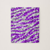 Glitz Zebra Paarse puzzel (Verticaal)