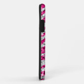 Glitz Zebra Roze monogram iPhone zwart Case-Mate iPhone Case (Achterkant/rechts)