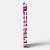 Glitz Zebra Roze monogram zwart Case-Mate iPhone Case (Achterkant / Links)