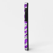 Glitz Zebra violet coque iphone monogramme noir (Dos/Gauche)