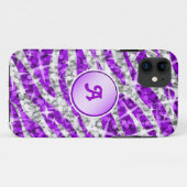 Glitz Zebra violet coque iphone violet (Dos (Horizontal))