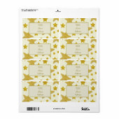 Glitzersterne Etiket (Full Sheet)