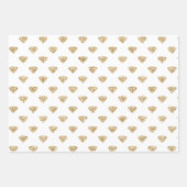 Glitzige gouddiamanten inpakpapier vel (Voorkant 2)