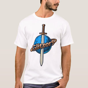 Glitzor9 Crest : T-Shirt Logo Épée & Anneaux
