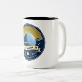 Glitzor-9 Ringed World Embleem – Collectorium Mok (Voorkant rechts)