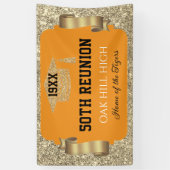 Glitzy 50th Class Reunion Banner (Verticaal)