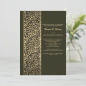 Glitzy Afstuderen Afstuderen Uitnodiging (Staand voorkant)