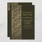 Glitzy Afstuderen Afstuderen Uitnodiging (Voorkant / Achterkant)