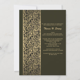 Glitzy Afstuderen Afstuderen Uitnodiging