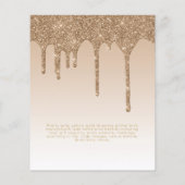 Glitzy BAT MITZVAH nodigt Glitter Sparkles Modern  (Achterkant)