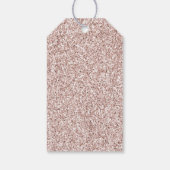 Glitzy Blush Pink Glitter Cadeaulabel (Achterkant)