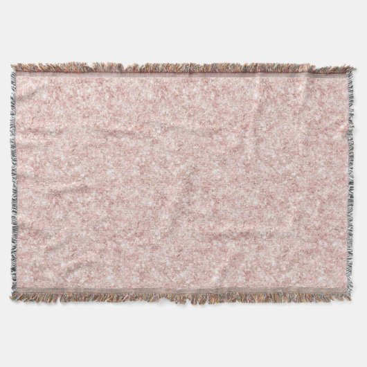 Glitzy Blush Pink Glitter Christmas Deken (Voorkant)