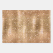 Glitzy Champagne Gold Sparkle Glam Inpakpapier Vel (Voorkant)