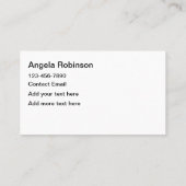 Glitzy Classy Cartes de visite de beauté (Dos)