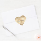 Glitzy Confetti Glitter Sparkle Hart Sticker (Envelop)