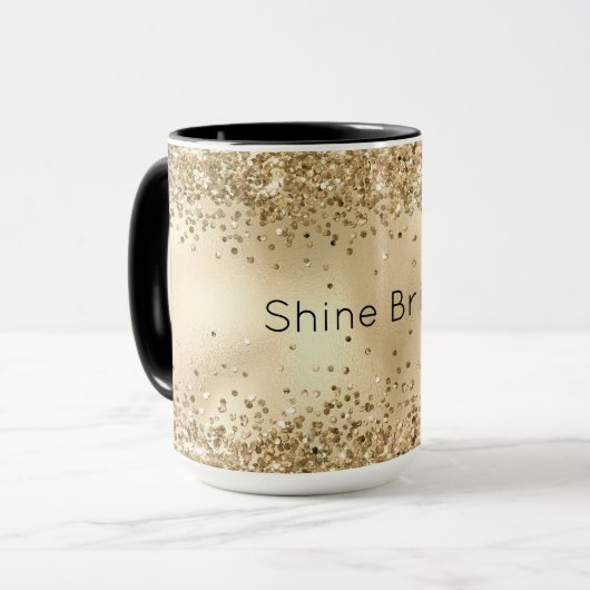Glitzy Confetti Glitter Sparkle     Mok (Voorkant links)