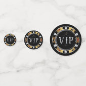 Glitzy Diamond VIP Poker Chips Table Confetti (Derrière)