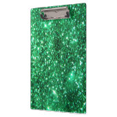 Glitzy Emerald Green Glitter Klembord (Links)