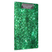Glitzy Emerald Green Glitter Klembord (Rechts)