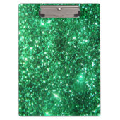 Glitzy Emerald Green Glitter Klembord (Voorkant)