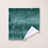 Glitzy Emerald Green Ombre Marble Bad Handdoek (Wasdoekje)