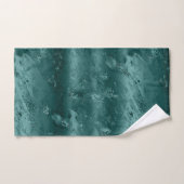 Glitzy Emerald Green Ombre Marble Bad Handdoek (Handdoek)