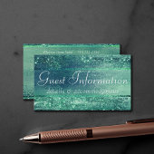 Glitzy Folie | Seafoam Iridescent Green Gasteninfo Informatiekaartje