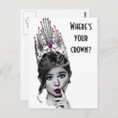 Glitzy Girl Briefkaarten (Voorkant / Achterkant)