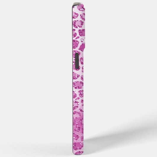 Glitzy Girly Pink Luipaard Print Case-Mate iPhone Case (Achterkant / Rechts)