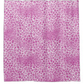 Glitzy Girly Pink Luipaard Print Douchegordijn (Voorkant)