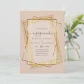 Glitzy Glam ENGAGEMENT Partie Invitations BUDGET (Debout devant)