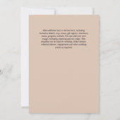 Glitzy Glam ENGAGEMENT Partie Invitations BUDGET (Dos)