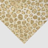 Glitzy Glam Gold Glitter Leopard Print Tissuepapier (Detail)