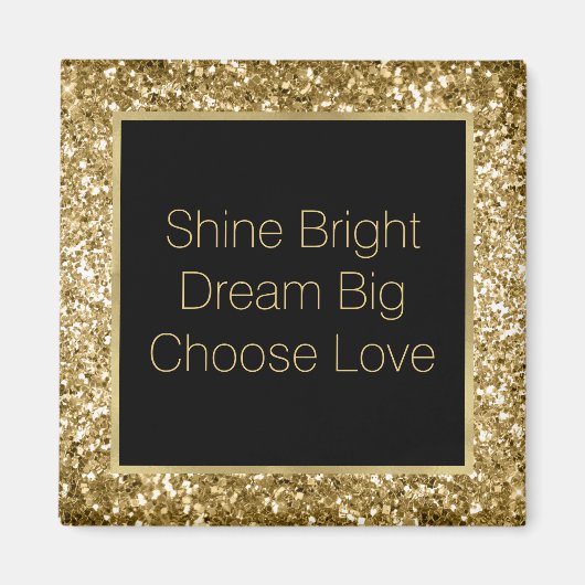 Glitzy Glitter Sparkle Magneet (Voorkant)