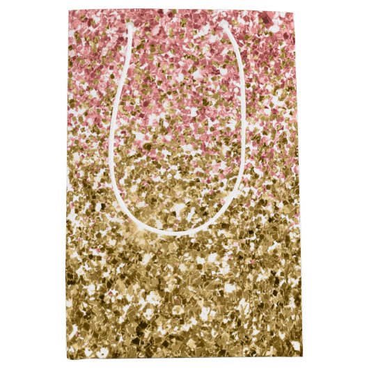 Glitzy Glitter Sparkle Medium Cadeauzakje (Voorkant)