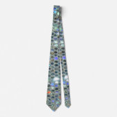 Glitzy Glitter Sparkly Silver Bling Stropdas (Voorkant)