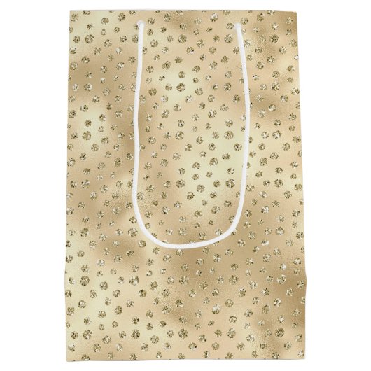 Glitzy Glitter Stippen       Medium Cadeauzakje (Achterkant)