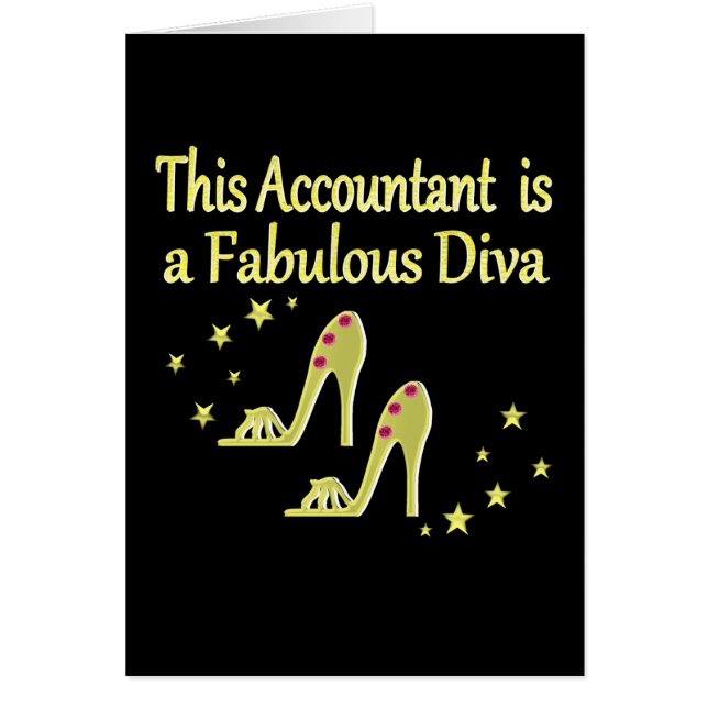 GLITZY GOLD ACCOUNTANT DIVA DESIGN (Voorkant)