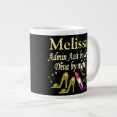 GLITZY GOLD ADMIN ASST PERSONNALISÉ MUG (Devant droit)