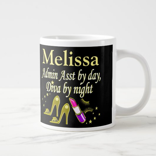 GLITZY GOLD ADMIN ASST PERSONNALISÉ MUG (Droite)