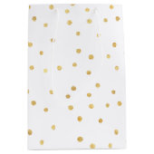 Glitzy Gold Confetti Medium Cadeauzakje (Voorkant)